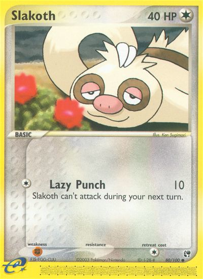 EX Sandstorm Slakoth #80/100